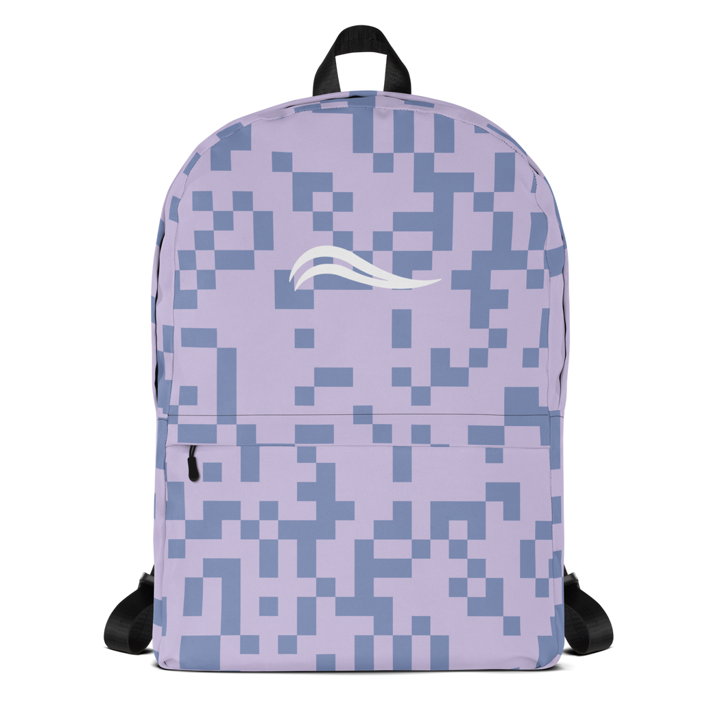 Swirl Backpack - Purple Pixel