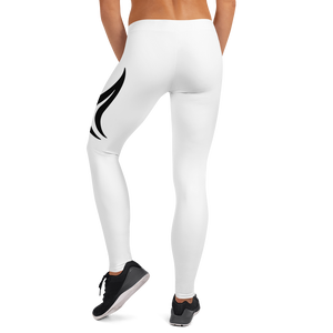 Swirl Leggings - White