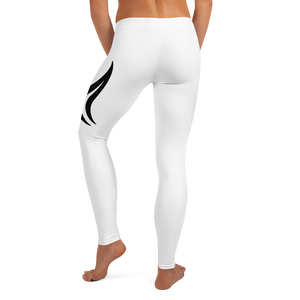 Swirl Leggings - White