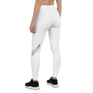 Swirl Leggings - White