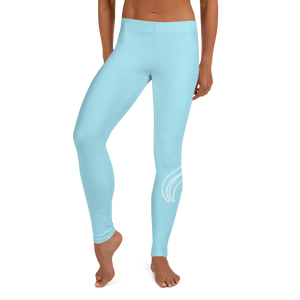 Swirl Leggings - Light Blue