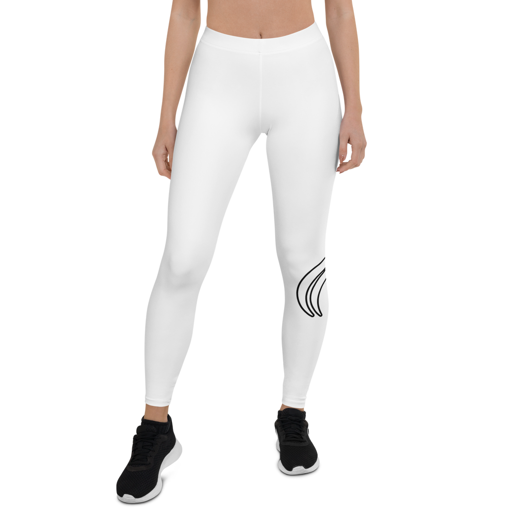 Swirl Leggings - White