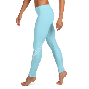 Swirl Leggings - Light Blue