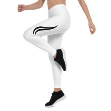 Load image into Gallery viewer, Swirl Leggings - White
