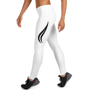 Swirl Leggings - White