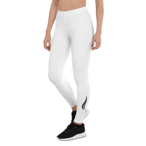 Swirl Leggings - White