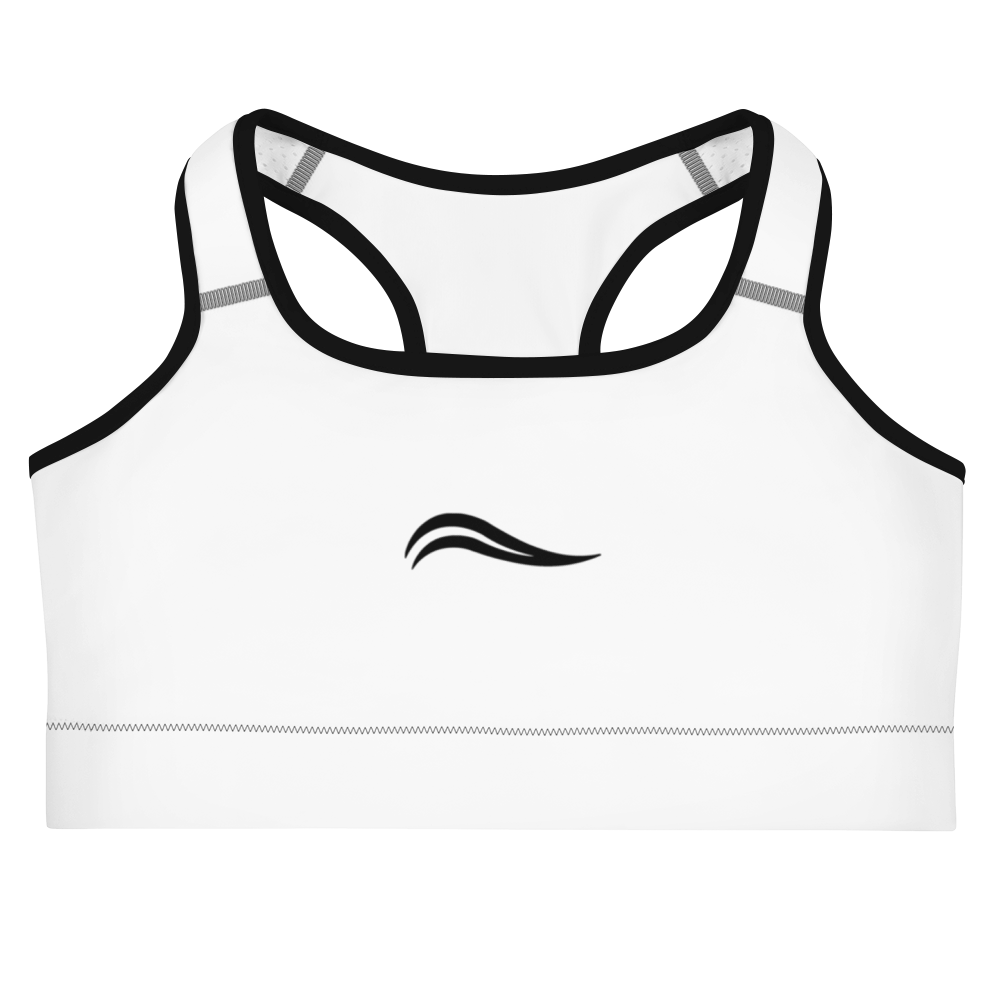 Swirl Sports Bra - White