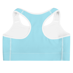 Swirl Sports Bra - Light Blue