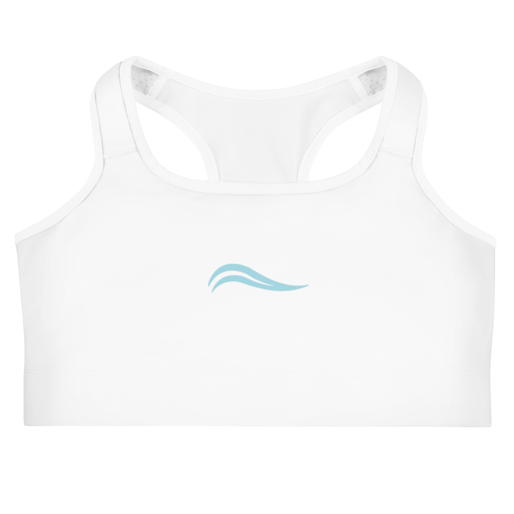 Swirl Sports Bra - Light Blue