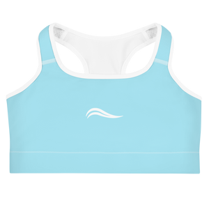 Swirl Sports Bra - Light Blue