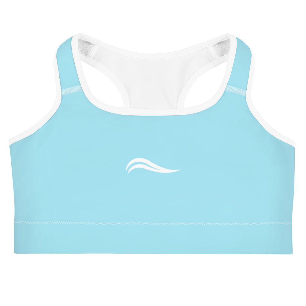 Swirl Sports Bra - Light Blue