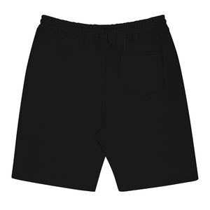 Men's Swirl Fleece Shorts - Black/White