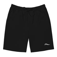 Load image into Gallery viewer, Men&#39;s Swirl Fleece Shorts - Black/White
