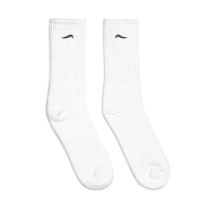 Swirl Embroidered Crew Socks