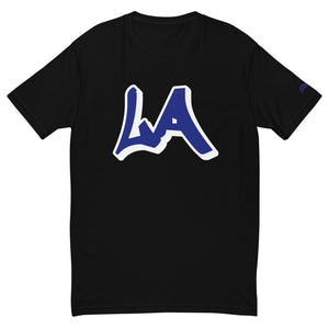 LA Slick D L A T-Shirt - Navy