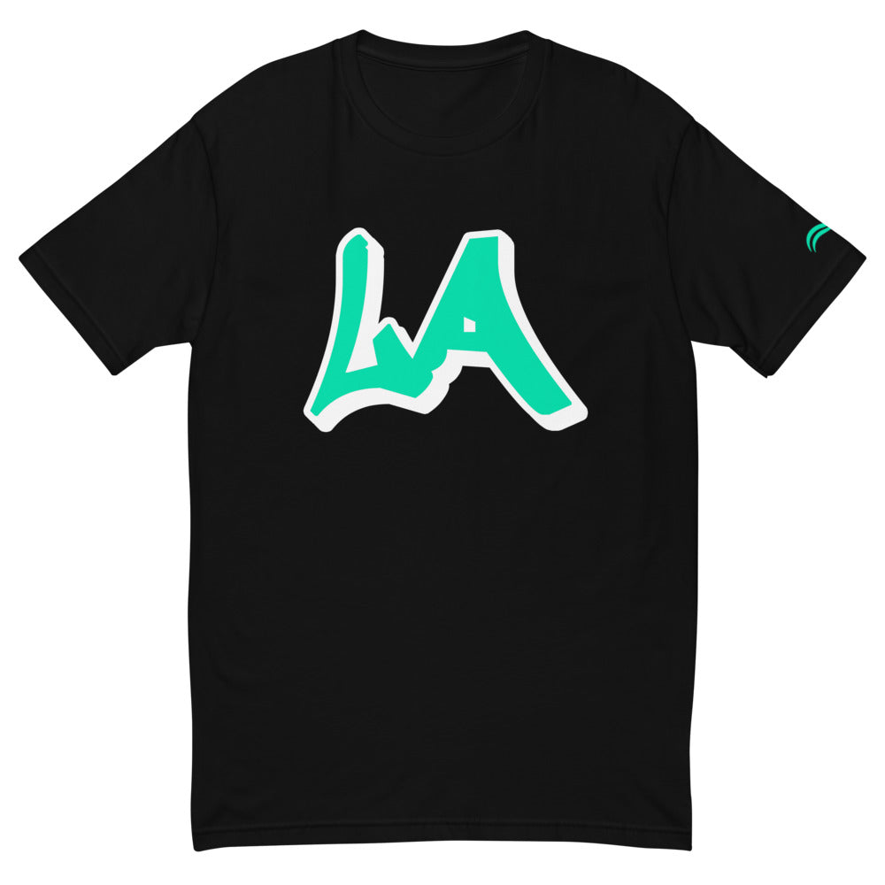 LA Slick D L A T-Shirt - Teal