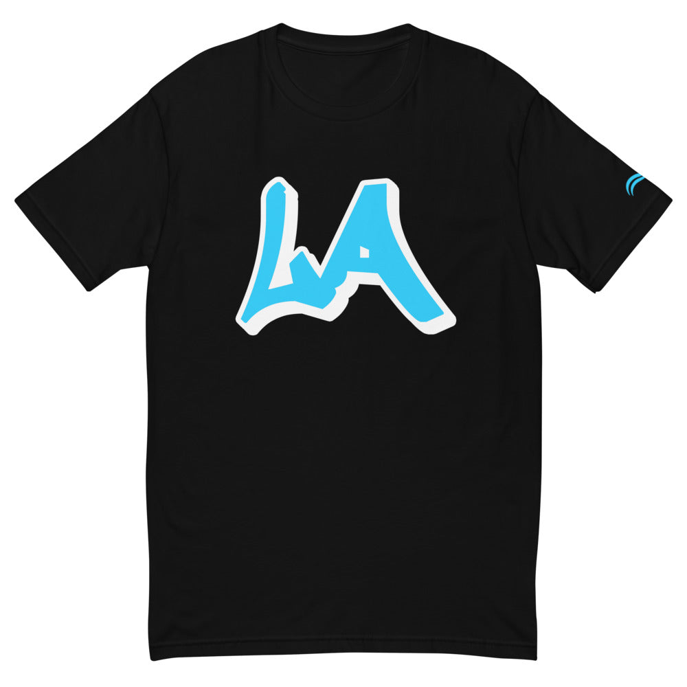 LA Slick D L A T-Shirt - Light Blue