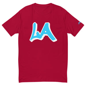 LA Slick D L A T-Shirt - Light Blue