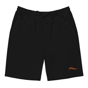 Men's Swirl Fleece Shorts - Orange